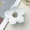 Presilha de cabelo flor de cinco pétalas com fluxo transfronteiriço da Amazon, acessório de cabelo com presilha de tubarão para a parte de trás da cabeça, presilha para franja, penteado semi-preso