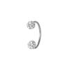 Clavo de Hélice para Oreja de Acero de Titanio Ultra Brillante con Diamantes, Anillo de Hélice para Oreja de Doble Extremo con Tornillo de Aguja Fina, Duerme Sin Quitarlo, Aretes de Alta Gama