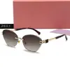 Gafas de Sol Sin Marco para Mujer Moda Trendy Protección UV Gafas de Sol para Mujer Ojo de Gato Gafas Trendy 2601