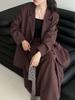 Lushi Traje Casual Básico de Linho Coreano + Saia Feminino Outono Nova Silhueta Elegante para o Trabalho Traje 3707