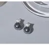 Aretes de Perla con Circonita Microincrustada, Elegantes Aretes Colgantes de Perla de Concha Inspirados en Influencers, Aretes de Estilo Minimalista, Accesorios de Diseño a la Moda