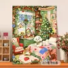 Pintura al óleo digital de Santa Claus transfronteriza para colorear DIY, diseño personalizado basado en imágenes proporcionadas, pintura decorativa acrílica para principiantes, venta al por mayor