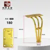 Patas de Mueble con Bola de Acero Soporte de Tres Puntas, Patas de Cama Decorativas de Bola Redonda de Hierro Forjado, Patas de Mesa de Café de Lujo Ligero, Patas de Soporte para Muebles