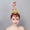 Flor de Cabeza de Xishuangbanna Nuevo Estilo Étnico Performance Étnico Venta al por Mayor Escenario de Danza Clásica Performance de Baile Mujeres Modernas