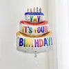 Globos de Cumpleaños Coloridos Estilo Ins, Banderines, Dopamina, Fuegos Artificiales de Año Nuevo, Decoración y Montaje de Escena para Fiesta de Cumpleaños Infantil