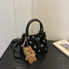 Bolsa de Ombro Transversal Nylon Polka Dot 2026 Pingente Estilo Coreano Comércio Exterior Transfronteiriço Nova Elegante Retrô