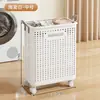 Cesto de Roupas Sujas Dobrável Cesto de Armazenamento de Roupas Sujas Balde Chave Corpo Equipamento Armazenamento em Fresta Cesto de Lavanderia de Luxo Leve
