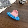 Nueva horquilla creativa con forma de animal marino, con diseño de delfín rosa, ácido acético y tiburón, accesorio para el cabello para mujer.