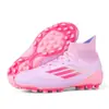 Nuevos zapatos de fútbol rosas para niños, niñas, adolescentes y adultos, con tacos largos y tacos cortos, adecuados para estudiantes de primaria y secundaria para competición y entrenamiento