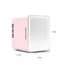 Refrigerador de Coche Annan de 4L con Luz Incorporada para Maquillaje y Cuidado de la Piel, Doble Uso para Coche y Hogar, Pequeño Refrigerador para Refrigerar y Calentar