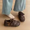 Zapatillas de entrenamiento alemanas con suela gruesa, tacón oculto, estampado de leopardo, zapatos de mujer 2026 otoño, nuevos, ligeros, cómodos para los pies, deportivos casuales, zapatos Forrest Gump