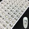 Internet celebridade retangular octogonal diamante unhas jóias colorido pontiagudo especial-em forma de diamante japonês super flash cristal quadrado acessórios do prego