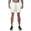2023 Transfronterizo Doble Capa Camuflaje Verano Hombres Tallas Grandes Cinco Puntos Secado Rápido Transpirable Fitness Deportes Running Comercio Exterior
