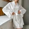 Pijama de Punto Suave Jacquard Holgado Cómodo Otoño e Invierno Europeo y Americano Transfronterizo para Ropa de Casa de Mujer Venta al por Mayor