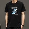 Primavera e Verão nova carta de gola redonda manga curta T-shirt masculina T-shirt moda curta moda all-match casual top roupas camiseta masculina