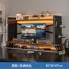 Estante de almacenamiento de mesa, tablero perforado para escritorio, estante de almacenamiento multicapa, estante en capas, estantería de escritorio para el hogar, estante elevado para computadora