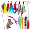 Brinquedos para Gatos, Varinhas Pegadoras para Gatos, Brinquedos de Pena, Gadgets de Autoentretenimento e Alívio de Tédio para Gatos, Suprimentos para Filhotes, Conjunto de 9 Peças