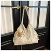 Bolso de Hombro Único para Mujer Nuevo Estilo Bolso Tote de Lona Floral para Mujer Bolso Grande de Capacidad para Debajo del Brazo Versátil para Viajes de Negocios Tacto de Alta Gama Bolso de Mano para Mujer