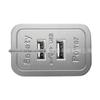 Fornecimento de fábrica tomada de carregamento USB retangular oculta prateada interface USB para móveis estrutura externa de cama de sofá