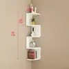 Parede doméstica Canto Triângulo Parede pendurada Rack de armazenamento Parede Divisória de canto Prateleira em camadas Cozinha Multi-camada Rack de armazenamento de parede