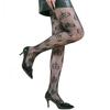 Medias de Halloween con Telaraña Negra Estilo Gótico Punk Encaje Jacquard Malla Hueca