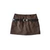 Niche Spice Girl Retro Cintura Alta Cinto Saia Design Sense Multi-Bolso Sexy Slim-Fit Anti-walking Bainha Saia
