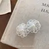 Clip para el pelo con flor de encaje blanco perla de nuevo estilo Ins de Corea del Sur, dulce moda, clip para flequillo, accesorios para el pelo lateral para mujer