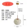 Novo lustre de cristal de cabeceira de luxo leve transfronteiriço 2024, de alta qualidade, quente e romântico, para cabeceira, sala de estar, quarto, pequeno lustre de ferro