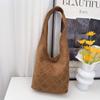 Bolso de Mano Estilo Maillard Transfronterizo para Mujer 2026 Nuevo Vintage Gamuza Moda Versátil para Viajar Debajo del Brazo Hombro