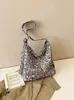 Bolso nuevo de diseño exclusivo con estampado de leopardo, gran capacidad, bolso de hombro de moda, bolso cruzado, bolso de mano casual para el trabajo