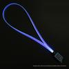 Corda Guia de Luz para Joias de Fibra Óptica Plana com Pingente Cordão Luminoso de LED Adequado para Crachás de Empresa, Colares de Show