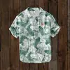 2024 Lançamento Estação Independente Transfronteiriço Elemento Carpa Impressão Digital 3D Camisa Solta Tendência Manga Curta Top Masculino