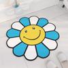 Tapete absorbente con forma linda, de secado rápido, para cocina, baño, tapete absorbente de dibujos animados, sol, baño, tapete antideslizante