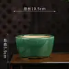 Maceta de flor de arena púrpura vidriada Yixing al por mayor creativa simple decoración de balcón grieta de hielo maceta para suculentas de escritorio YS30