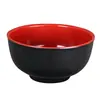 Tazón Picante Rojo y Negro de Melamina de Dos Tonos Tazón de Fideos de Melamina de 5 pulgadas Tazón de Empresa de Melamina