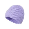 Gorro Casual Frío Personalizado de Amazon 2025 para Mujer Otoño e Invierno Color Sólido Gorro de Punto Estilo Coreano Versátil Gorro de Lana Gorro de Piel de Melón