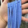 Tabletas de 3 x 6 mm para manualidades, esmalte de colores, corte recto, texto, juego de cuentas, joyería, cuentas espaciadoras, accesorios, pulsera, venta al por mayor