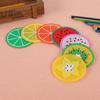 Fornecimento de Porta-Copos Criativos de PVC com Formato de Frutas, Almofadas Isolantes Coloridas de Borracha Macia, Série Laranja Porta-Copos Antiderrapantes para Chá Atacado