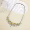Cadena Europea y Americana de Gota Completa de Diamante Incrustada con Circonita Aaa Moda Clásica Accesorios de Joyería para Vestido de Noche Collar para Mujer