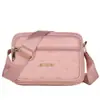 Bolso Cruzado de Hombro Único para Mujer de Primavera, Bolso para Teléfono Móvil y Monedero para el Trabajo, Tela de Nylon, Bolso de Hombro Horizontal para Mujer con Cuatro Cremalleras