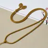 Corda para Colar Oito Fios Tecida à Mão, Nó Simples e Versátil Cauda de Fênix, Cordão para Pingente de Jade Jade Masculino e Feminino