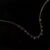 Collar Versátil de Acero de Titanio Silin Europeo y Americano para Mujer Lujo Accesible Nicho Cadena Clavícula Cadena para Suéter Nuevos Accesorios de Moda No se Desvanece