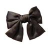 Estilo coreano Cyber Celebrity Bow Hairpin Oversized Bow Headwear Acessórios para o cabelo Cetim Spring Clip Hairpin Back Head Clip