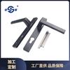 Jia Gujian Jl Estilo Lang Aleación de Aluminio Cuadrado Manija de Cerradura para Puerta de Entrada Manija Plana para Puerta Manija de Puerta Accesorios para Manijas de Puerta