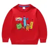 Primavera y Otoño 2026 Estilo Coreano de Dibujos Animados Ropa Nueva para Niños Sudadera de Cuello Redondo Camisetas de Algodón de Manga Larga para Niños y Niñas