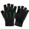 Guantes de Protección Solar de Dos Dedos Expuestos para Hombre en Verano Hilo de Hielo Montar en Motocicleta Conducir Coche Eléctrico Pesca Repartidor Pantalla Táctil