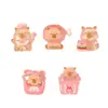 Accesorios para Joyería DIY Caricatura Capibara Lindo Pegamento de Crema Pegatinas para Funda de Teléfono Imanes para Refrigerador Materiales para Pasador de Resina