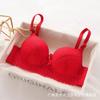 Conjunto de Sujetador Push-Up Sexy de Encaje con Varilla para Mujer, Sujetador Ajustable para Retracción Mamaria para Mujer, Sujetador Transfronterizo Anticaída