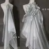 Accesorio de Hilo de Cristal Color Café Dorado Malla de Luz de Agua Alta Densidad Organza Dura Hecho a Mano DIY Arreglo Tejido de Diseñador