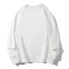 Sudadera unisex de zorro plateado, 400g, peso pesado, engrosada, talla extragrande, corte holgado, logotipo personalizable, hombros caídos, color liso, cuello redondo